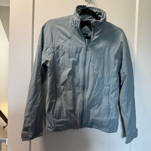Kavu Women's Medium Weight Dusty‎ Blue Full Zip Windbreaker Jacket Coat Small